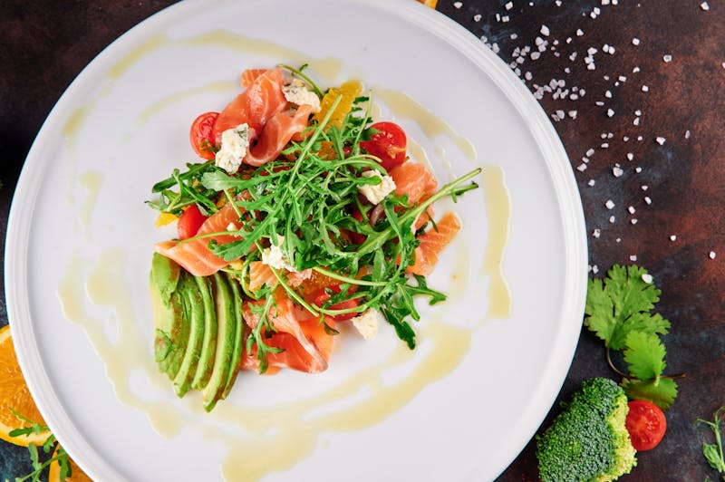 Insalata di Rucola — arugula salad with cherry tomatoes and shaved Parmigiano